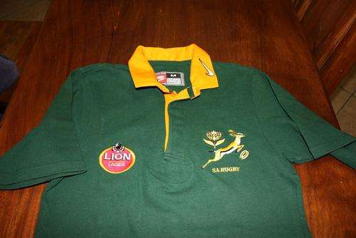 LION LAGER/NIKE SPRINGBOK RUGBY SUPPORTER JERSEY (1990'S) : Short sleeves
