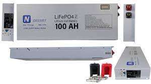 Nenergy 12V 1.28kWh 100Ah Wall mount Lithium Cell - Battery cables not included.