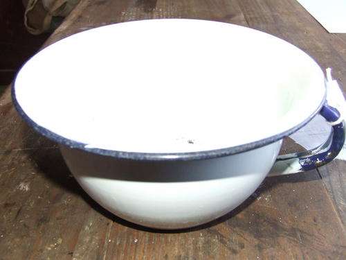 mini enamel potty - very unusual
