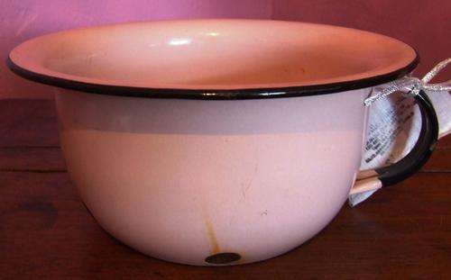 pink enamel potty