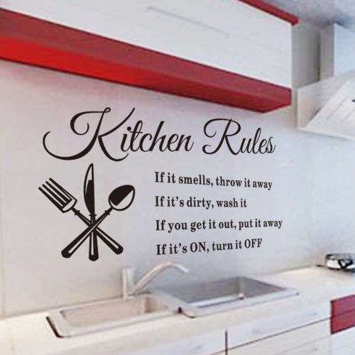 Assorted wall decals - see description for types