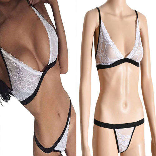 Black and white two piece lingerie size 26-30