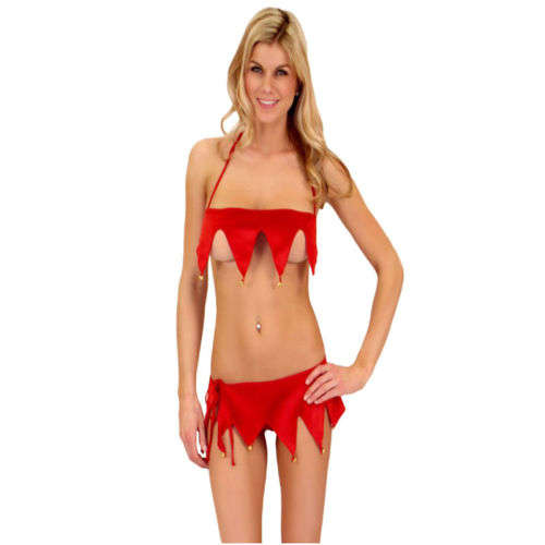 santa's helper elf lingerie size 30-38 (tie Up)