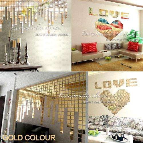 Wall mirror stickers set of 100 2cm x 2cm ea  -------- 14 days to pay!!!
