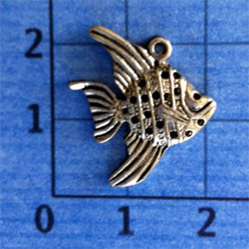 Fish Charm (Nickel) - 6 pieces