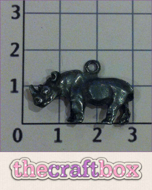 Rhino Charm (2 pieces)