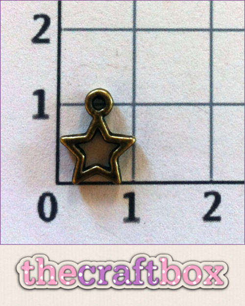 Bronze Star Charm (10 pieces)