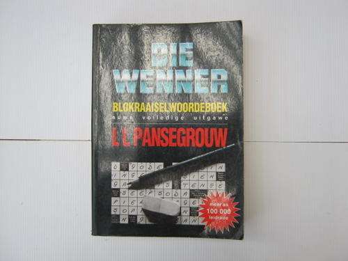 Crossword puzzle dictionary,Afrikaans LL Pansegrouw
