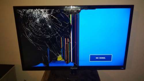 Hisense tv with broken screen