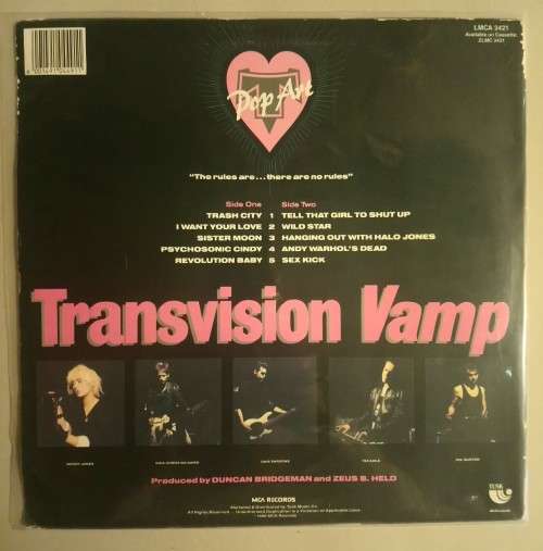 Transvision Vamp - Pop Art - Vinyl iLP - SA 1988 - LMCA 3421 - VG+/VG+