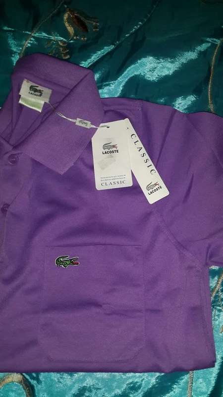 Stunning Purple Lacoste Golfer Extra Large