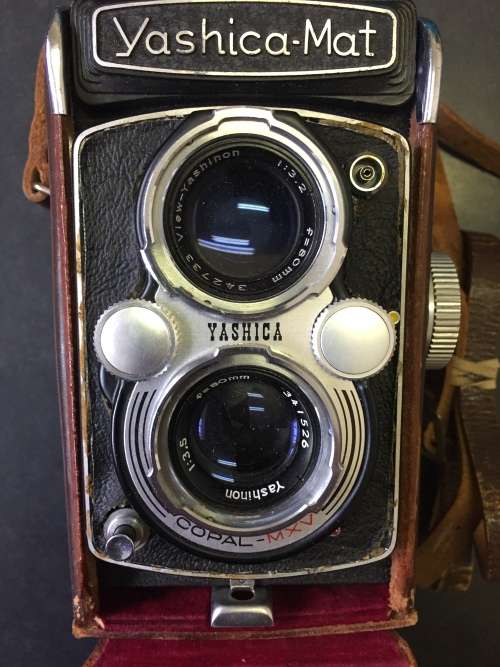Yashica Mat Camera in Leather Case