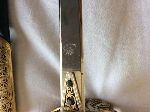 Sword - Rare Navy / Officer Dress Sword - (Make: Robert, Made in Spain)