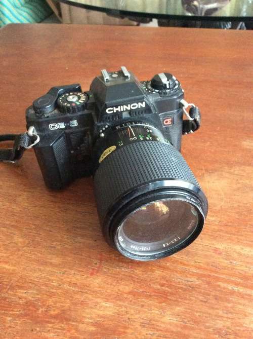 Chinon CE-5 Camera and lens