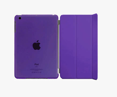 iPad Mini Smart Magnetic Case in Purple (Clear Back)