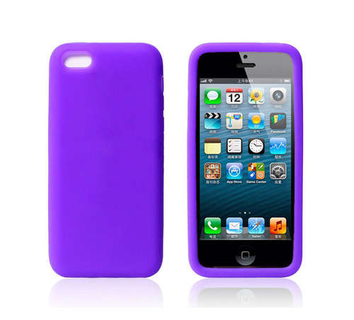 iPhone 5/5S Silicone Cover in Purple