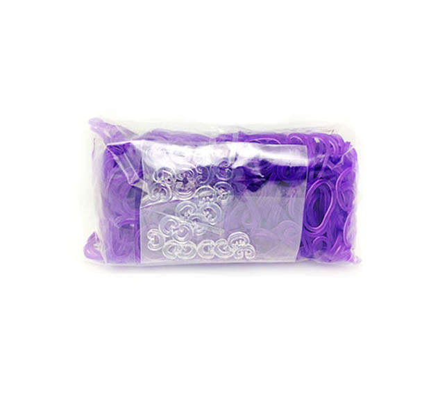 Rainbow Loom Bands in Purple - 600 Pieces