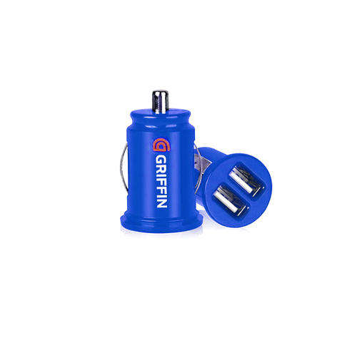 Griffin Dual USB Car Charger (Blue)