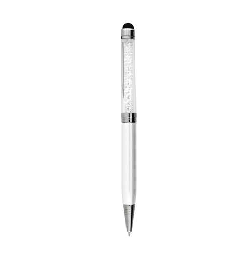 Crystal Stylus Pen in White