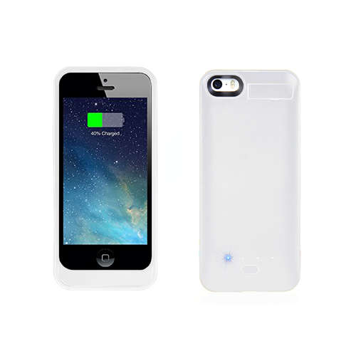iPhone 5/5S Battery Case in White - 2800mAh (Free Delivery To Your Door)