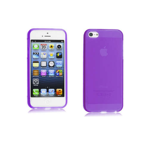 iPhone 5C Bevel Edge Crystal Case in Purple