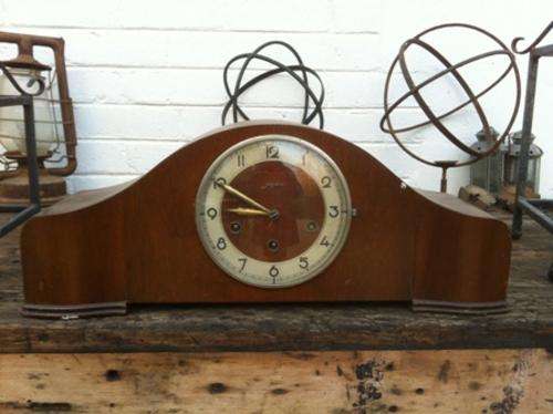 Retro Gingham Mantel Clock