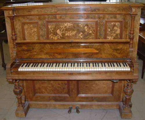 REDUCED!!! E Kaim & Sohn Upright Transposer Piano -Traditional German Inlaid Burr Walnut