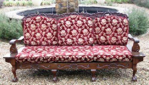 Paint this Ball and Claw three seater couch white and give it an up-grade!