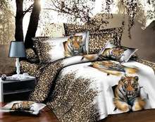 3D Duvet Bedding White Tiger