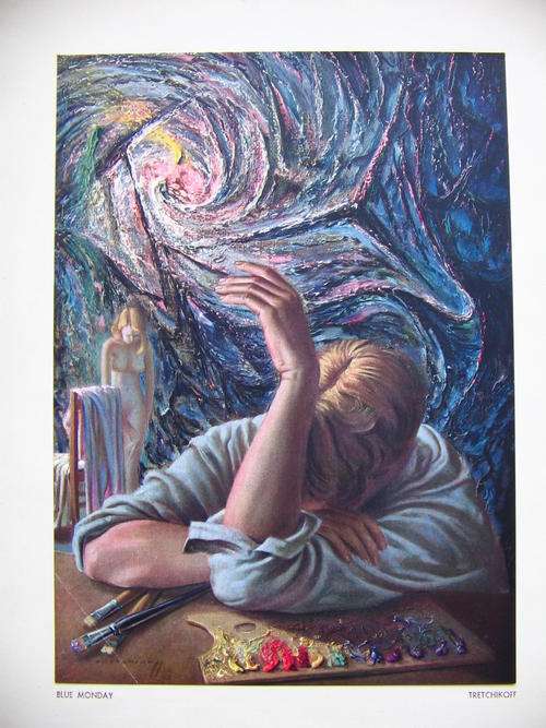 Tretchikoff print  "Blue Monday"