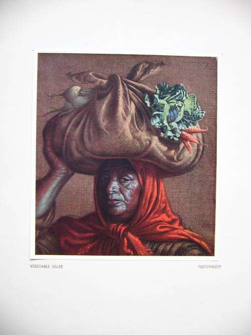 Tretchikoff print "Vegetable Seller".