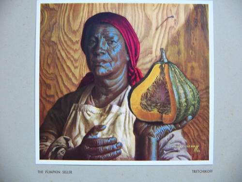 Tretchikoff print " The Pumpkin Seller".