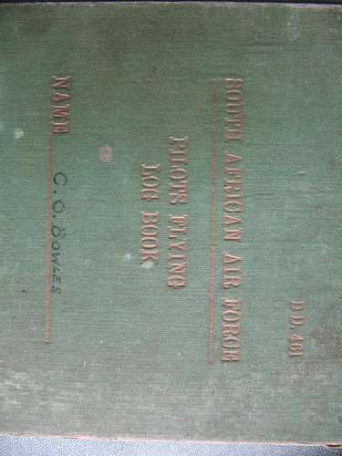 Pilot's Log Book - 2nd WW - Lt. C.O. Bowles