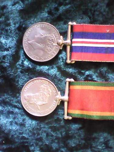 2nd WW Pair -  1939-1945  War Medal & Africa Service Medal