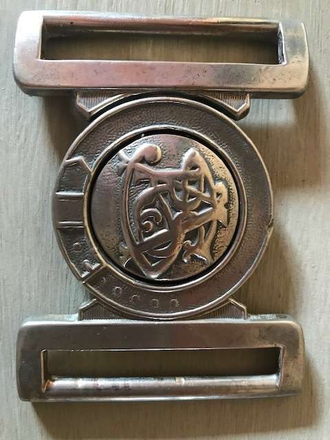 SOUTH AFRICAN RAILWAYS BRASS BELT BUCKLE
