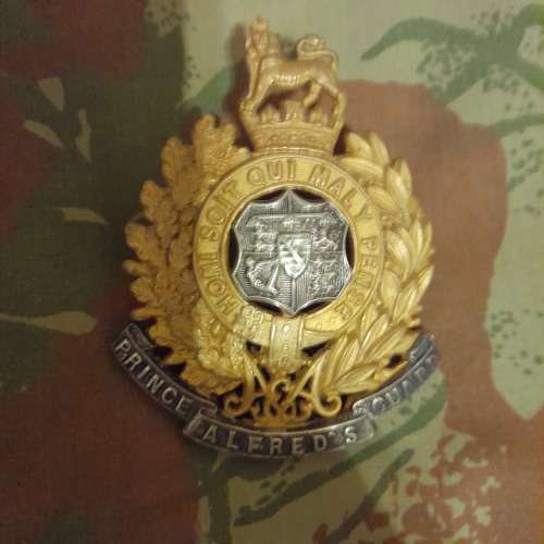 Prince Alfred`s guard,bi/m helmet plate worn 1897-1939.