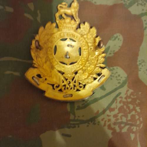 Prince Alfred`s guard,bi/m helmet plate worn 1897-1939.