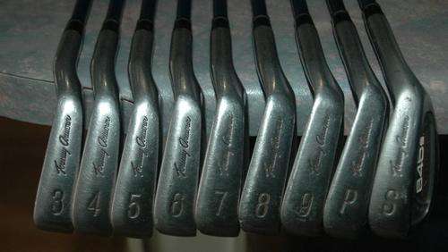 SET (3-pw) of Tommy Armour 845s silver scot irons + R5 andR7 Taylor made woods.** SEE SHIPPING BELOW