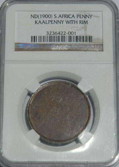 ND (1900) S.AFRICA PENNY KAALPENNY with RIM NGC AUTHENTICATED