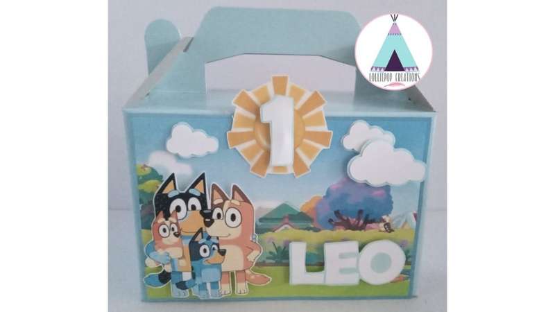 Bluey Themed Personalised Party Boxes (10 boxes)