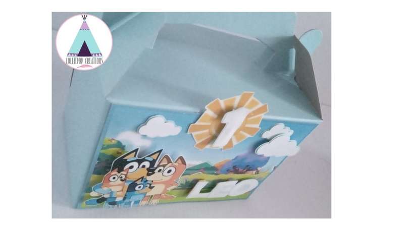 Bluey Themed Personalised Party Boxes (10 boxes)