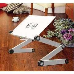 Laptop Desk/Ipad/Galaxy Tab Desk, Multifunctional Portable Desk Panel Size (L*W) : 450*290MM Silver