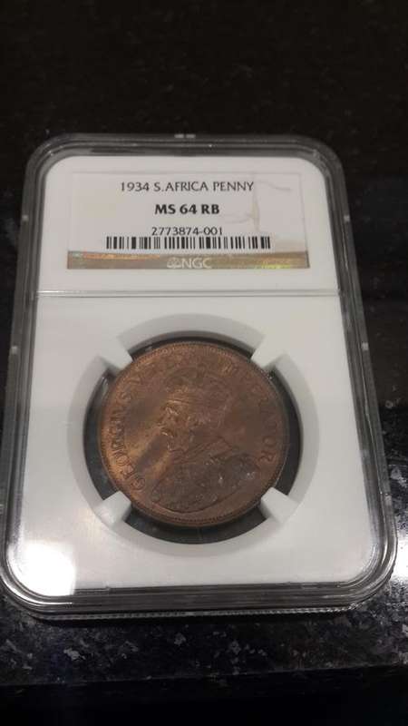 1934 Penny MS 64 RB !!!