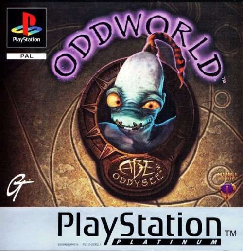 Oddworld: Abe's Oddysee Platinum Edition PS1 Great Condition!