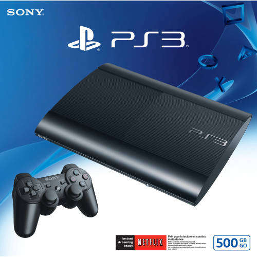 Playstation 3 500GB Super Slim With 2 Controllers And 14 Games!