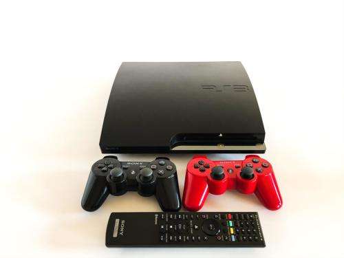 PS3 Slim 250GB Bundle With 2 Controllers, Multimedia Remote & 11 Games Great Condition!