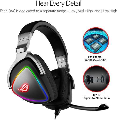 ASUS ROG DELTA Headset Boxed Like New!