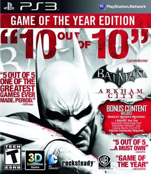 Batman: Arkham City GOTY Edition PS3 New!