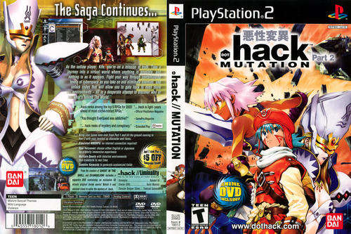 .Hack Mutation PS2 PAL Great Condition! (Includes Bonus DVD)