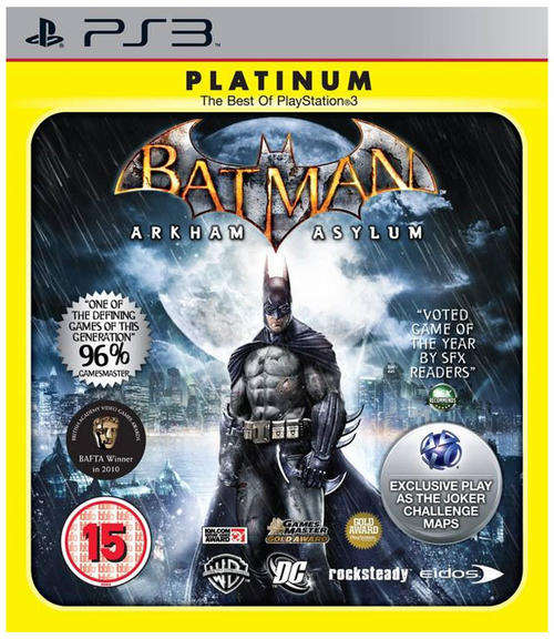 Batman Arkham Asylum GOTY PS3 Platinum Edition
